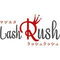 マツエク「LashRush」（ラッシュラッシュ）ロゴ